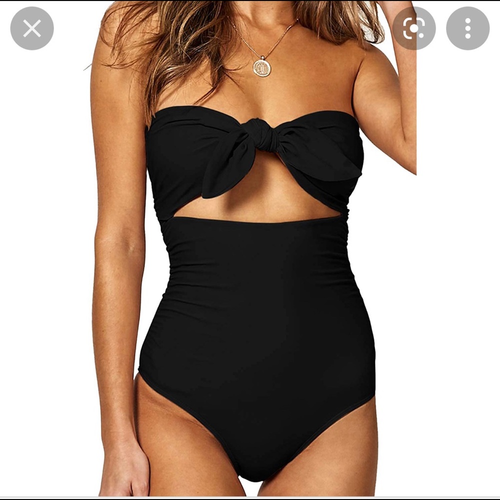Mikoh Black Medium One Piece Bathing Suit